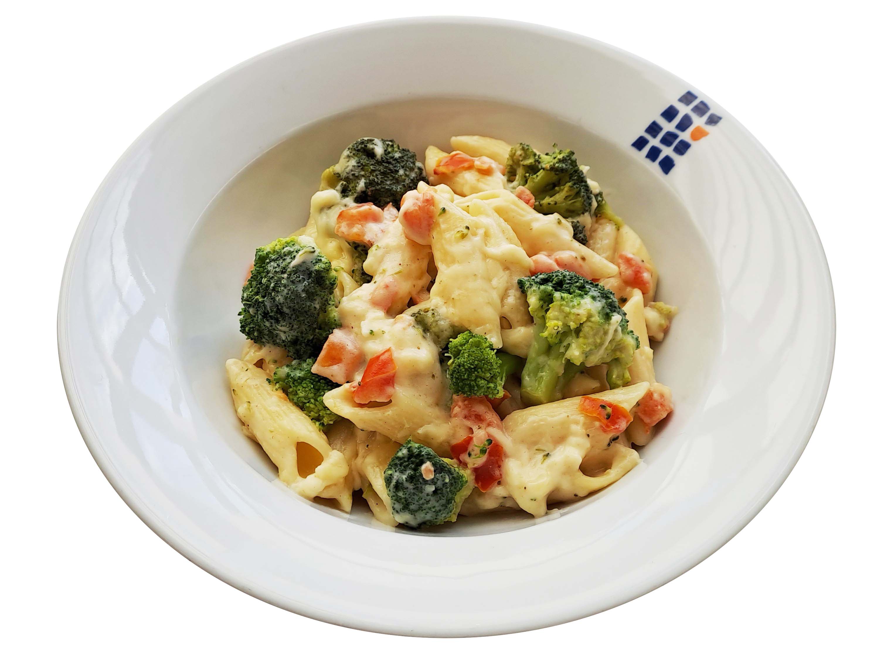 Makkaroni mit Broccoli, überbacken mit Käse