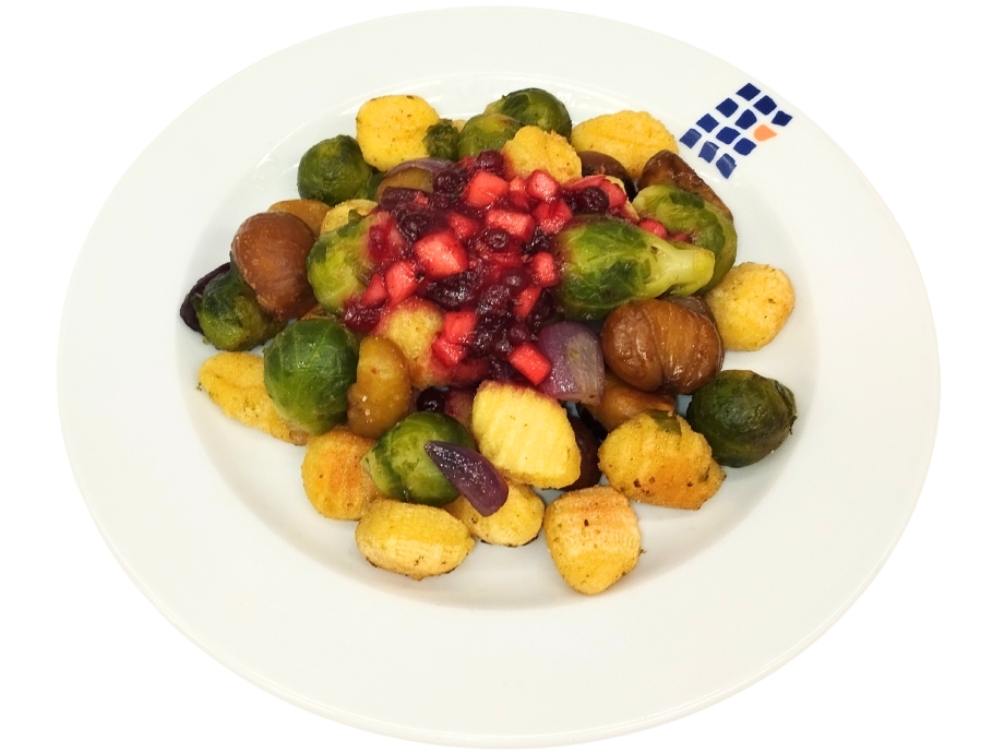 Rosenkohl-Maronen-Gnocchi
